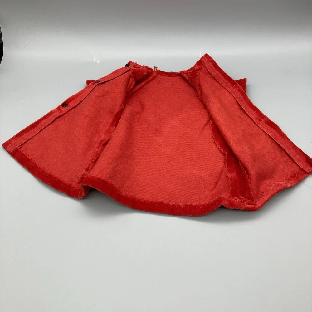 Vintage Handmade Red Velvet Barbie Doll Coat 7